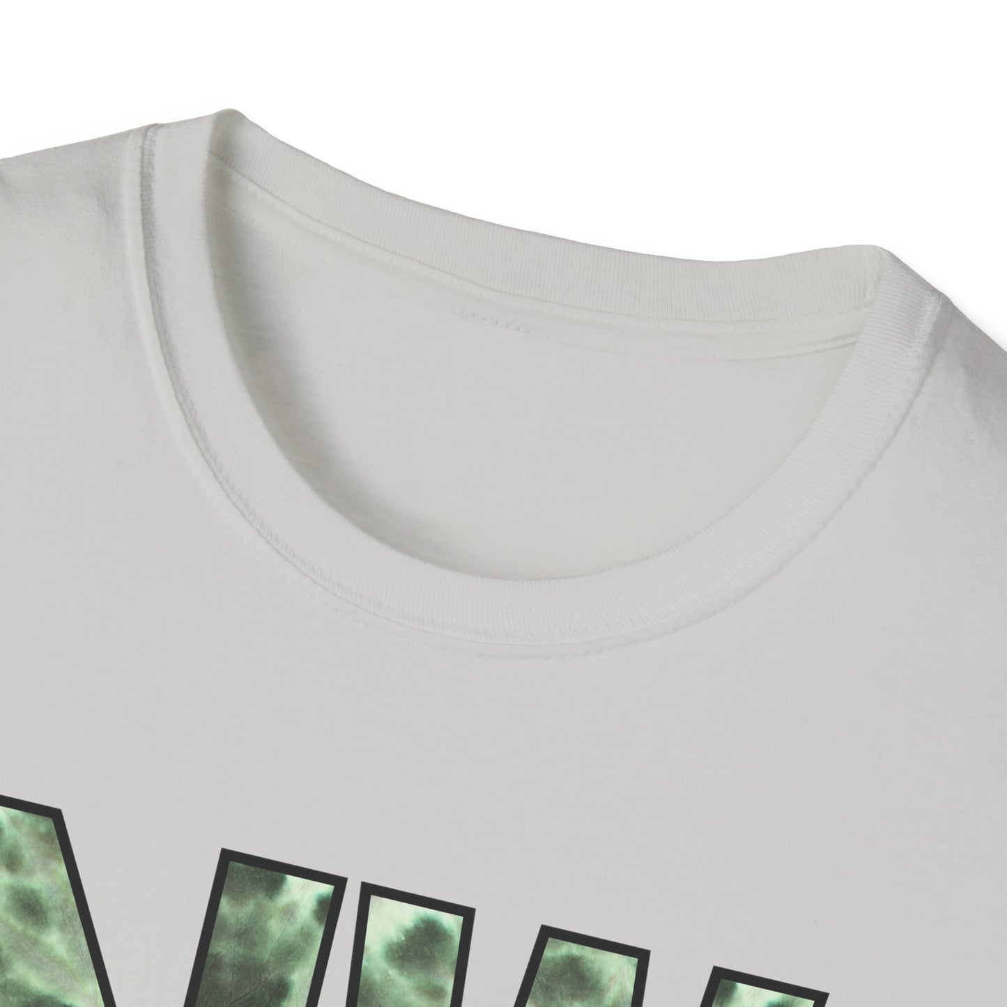 Tie Dye Woodhull Stylish Unisex Softstyle T-Shirt with Woodhull Elementary Design