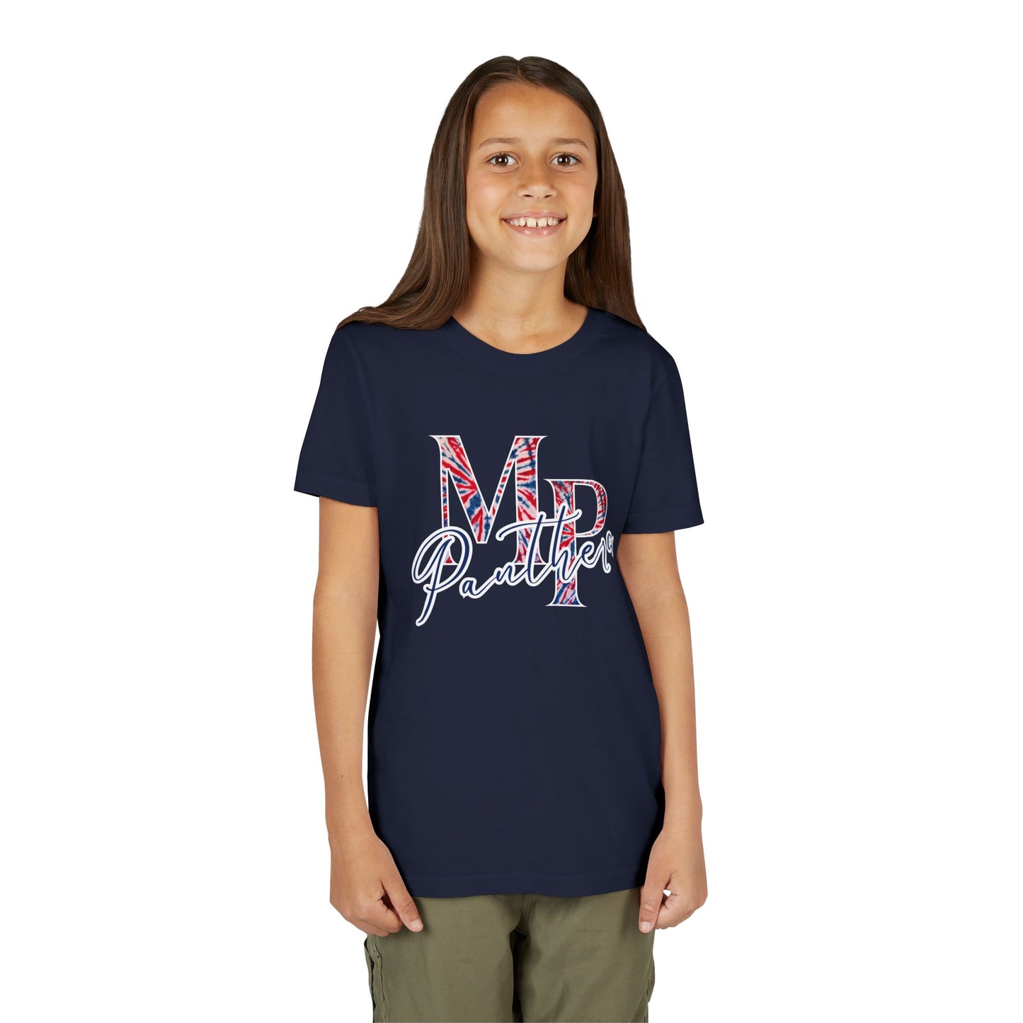 Miller Place Panthers Tie Dye MP- Youth Tee with Panther Print