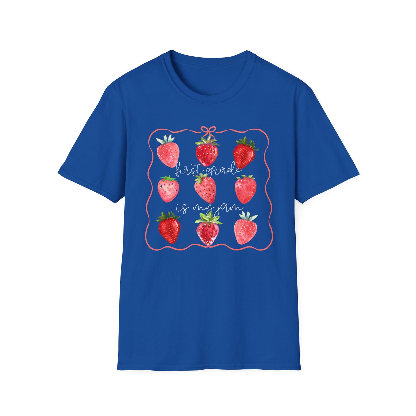 1st Grade is my Jam- Unisex Softstyle T-Shirt- Back to School