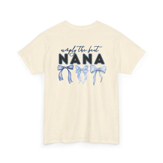 Nana Blue Bow Unisex Heavy Cotton Tee - Simply the Best