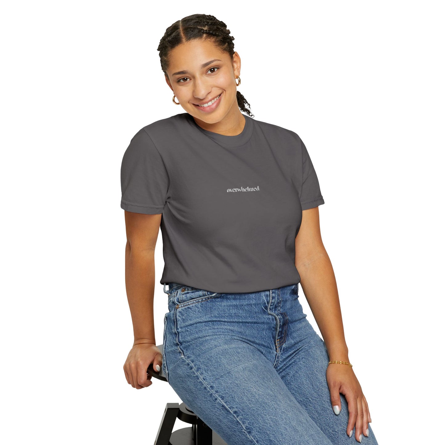 Overwhelmed- One Word- Garment-Dyed Unisex Tee