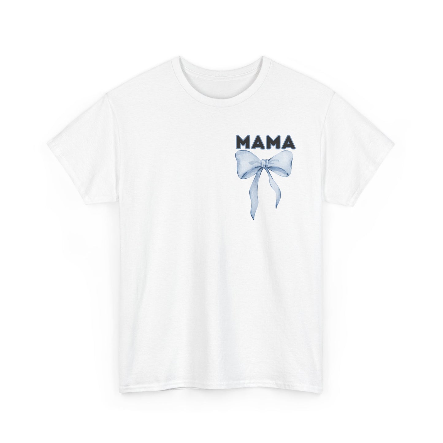 Mama Blue Bow Unisex Heavy Cotton Tee - All Day Everyday