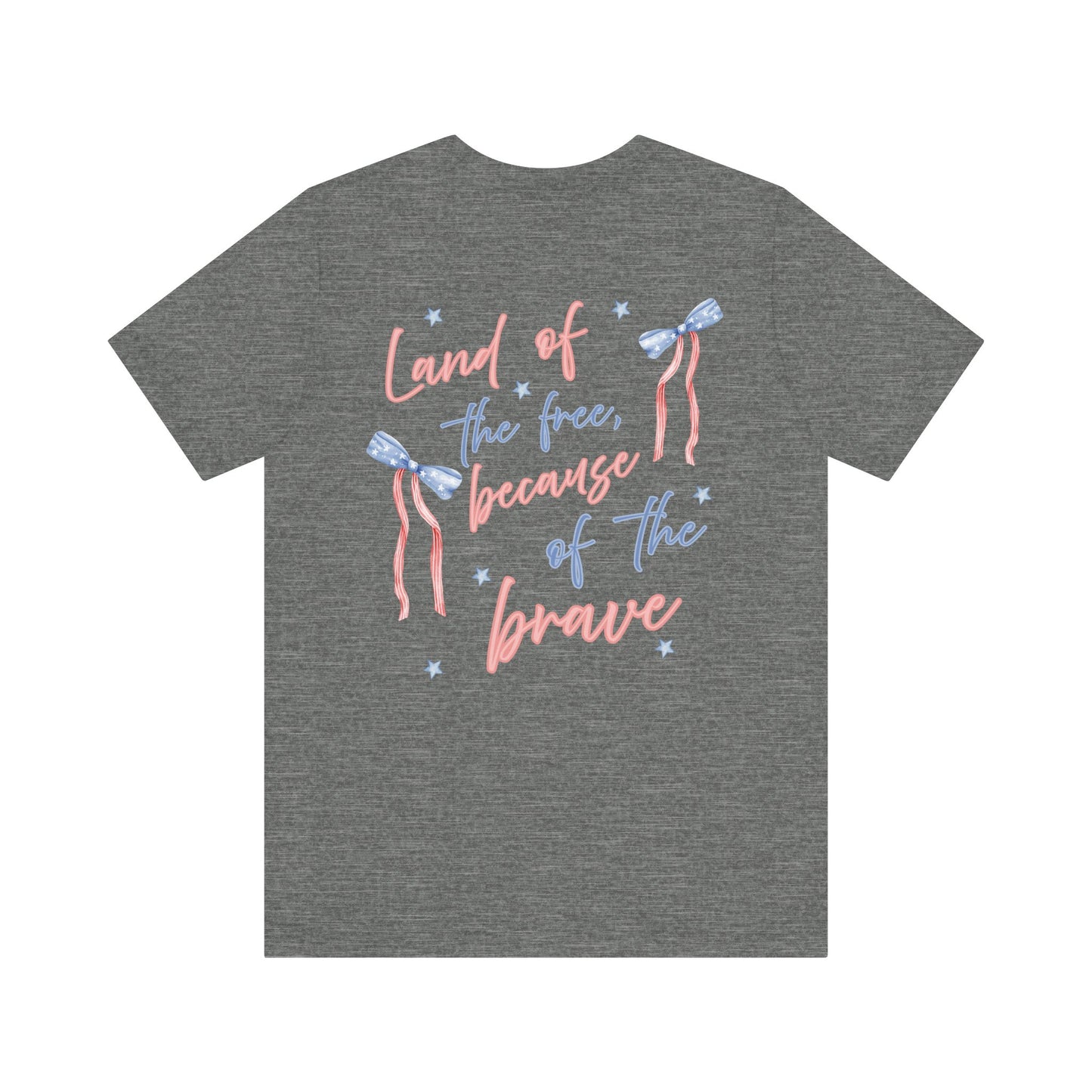 Land of the Free Tee with Bow | Perfect for all of America's Holidays