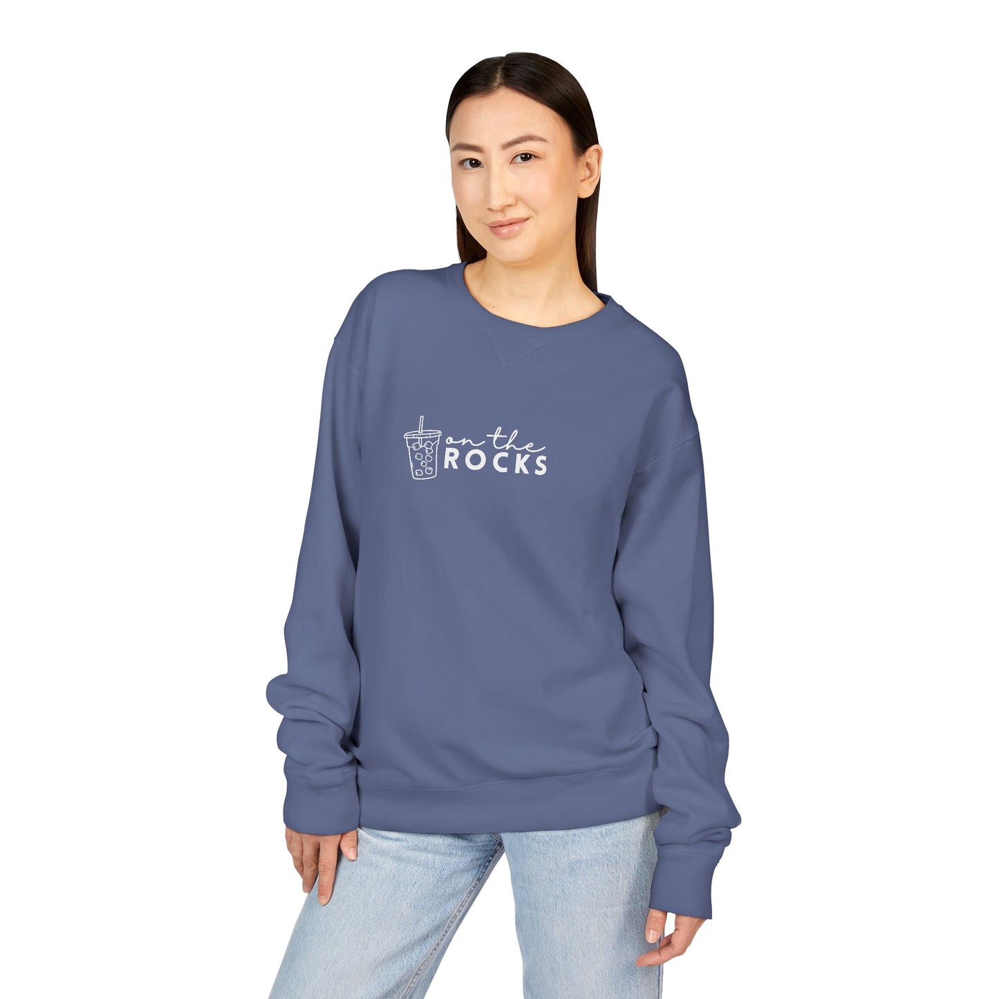 Coffee Lovers Garment Dyed Sweatshirt, Iced Coffee Club Apparel