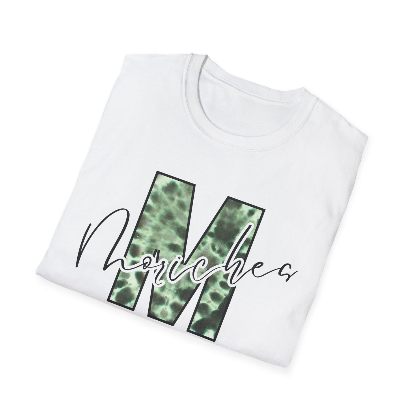 Tie Dye Moriches Stylish Unisex Softstyle T-Shirt with Moriches Design