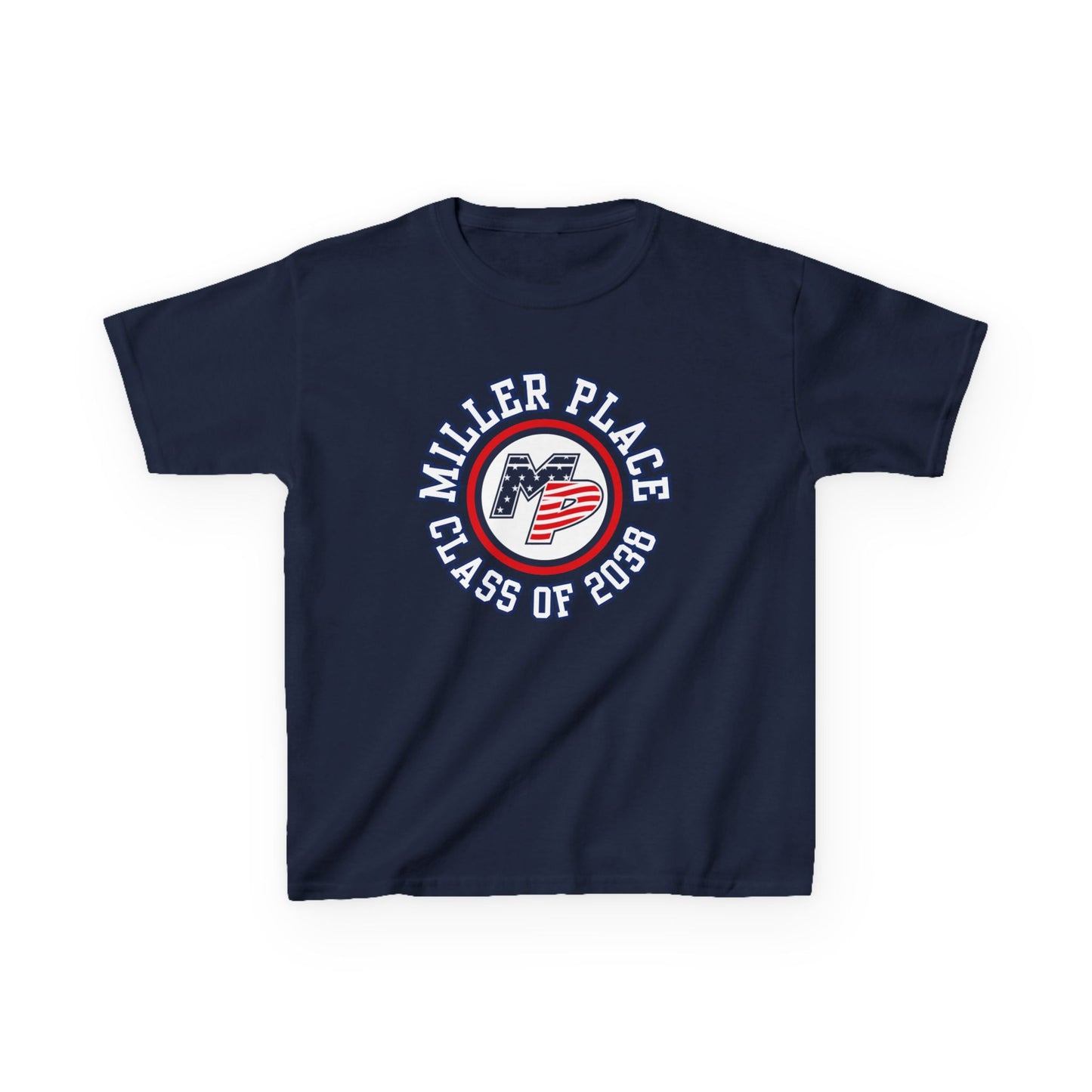 Miller Place Class of 2038 Kids Heavy Cotton Tee