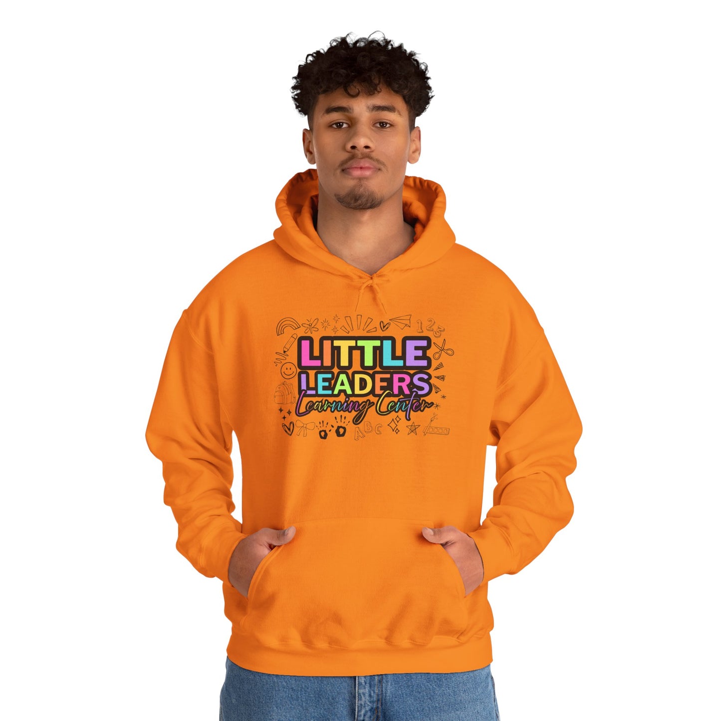Little Leaders Doodle Design Hoodie - Cozy Unisex Sweatshirt