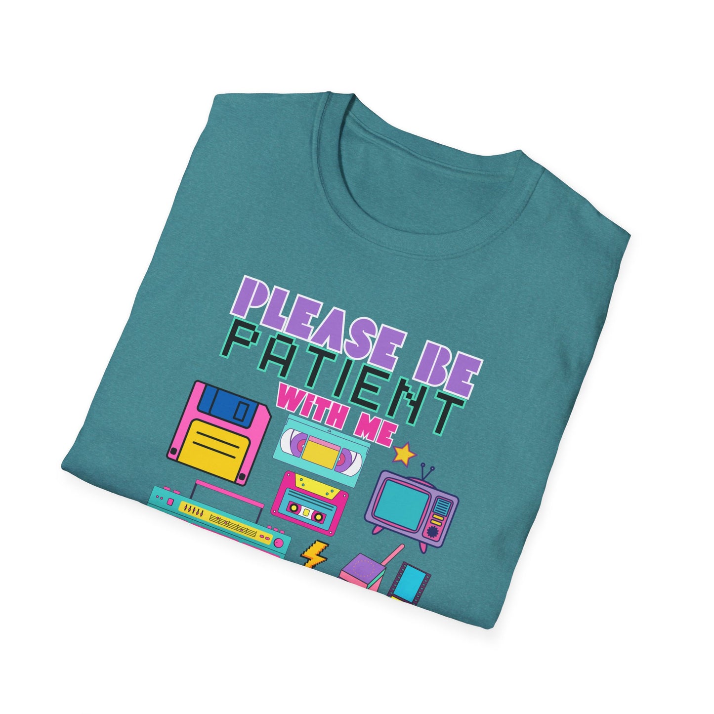 Retro 90's T-Shirt - Please Be Patient, Teacher Vintage- Unisex Graphic Tee