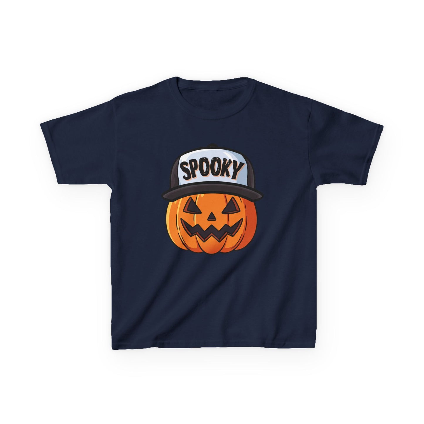 Spooky Pumpkin w/ Hat | Halloween | Kids Cotton™ Tee