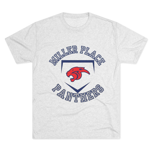 Miller Place Panthers Unisex Crew Tee - Comfortable Tri-Blend Shirt for Sports Fans