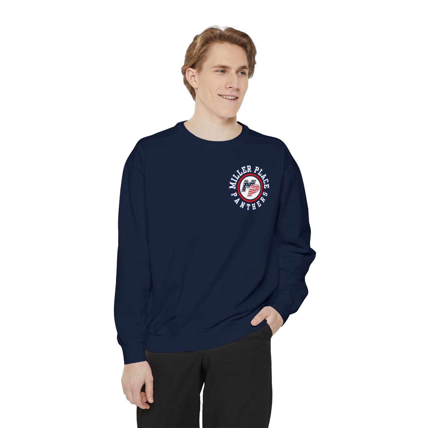 Miller Place Panthers- Unisex- Garment Dyed Sweatshirt