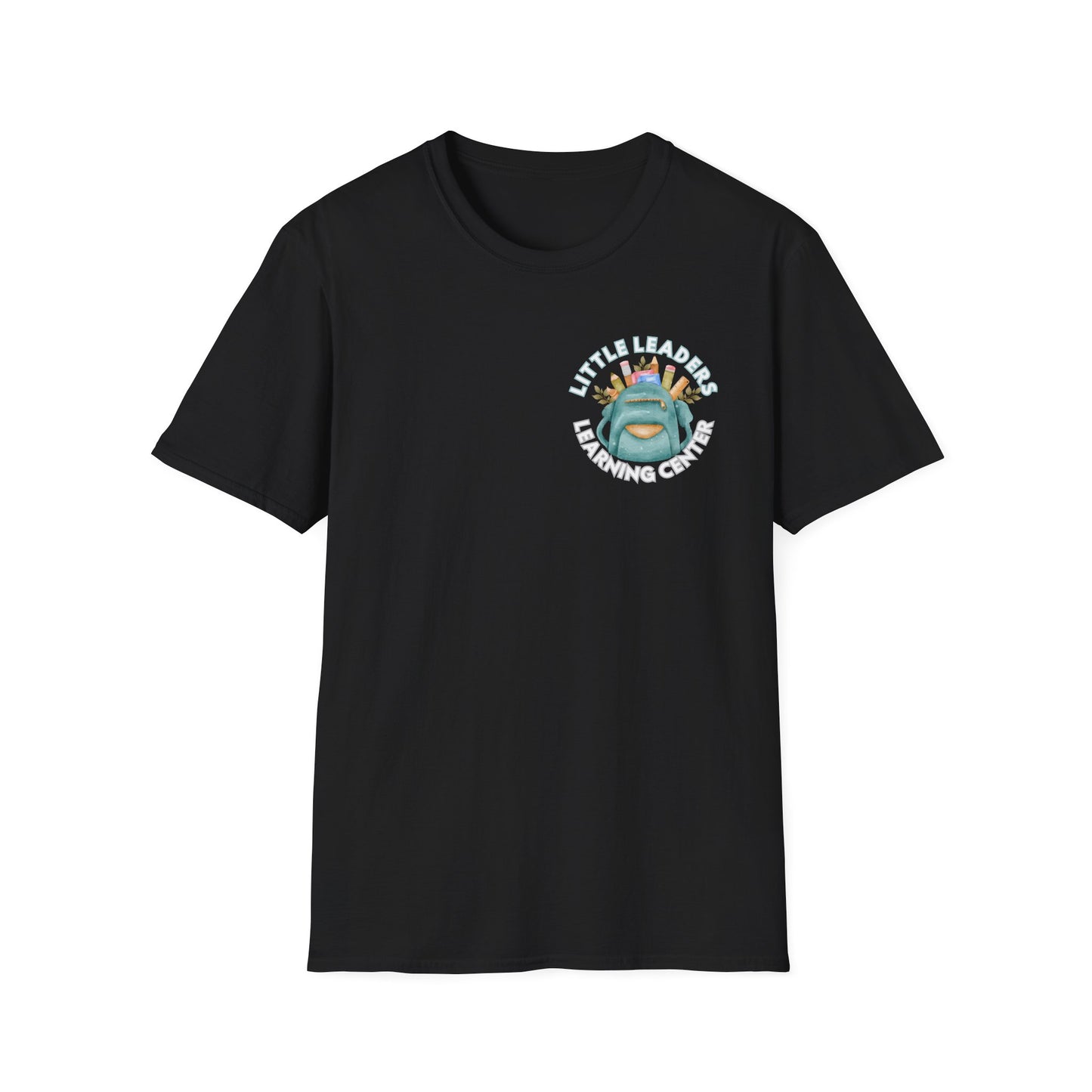 Little Leaders Teacher w/ Backpack Design Unisex Softstyle T-Shirt