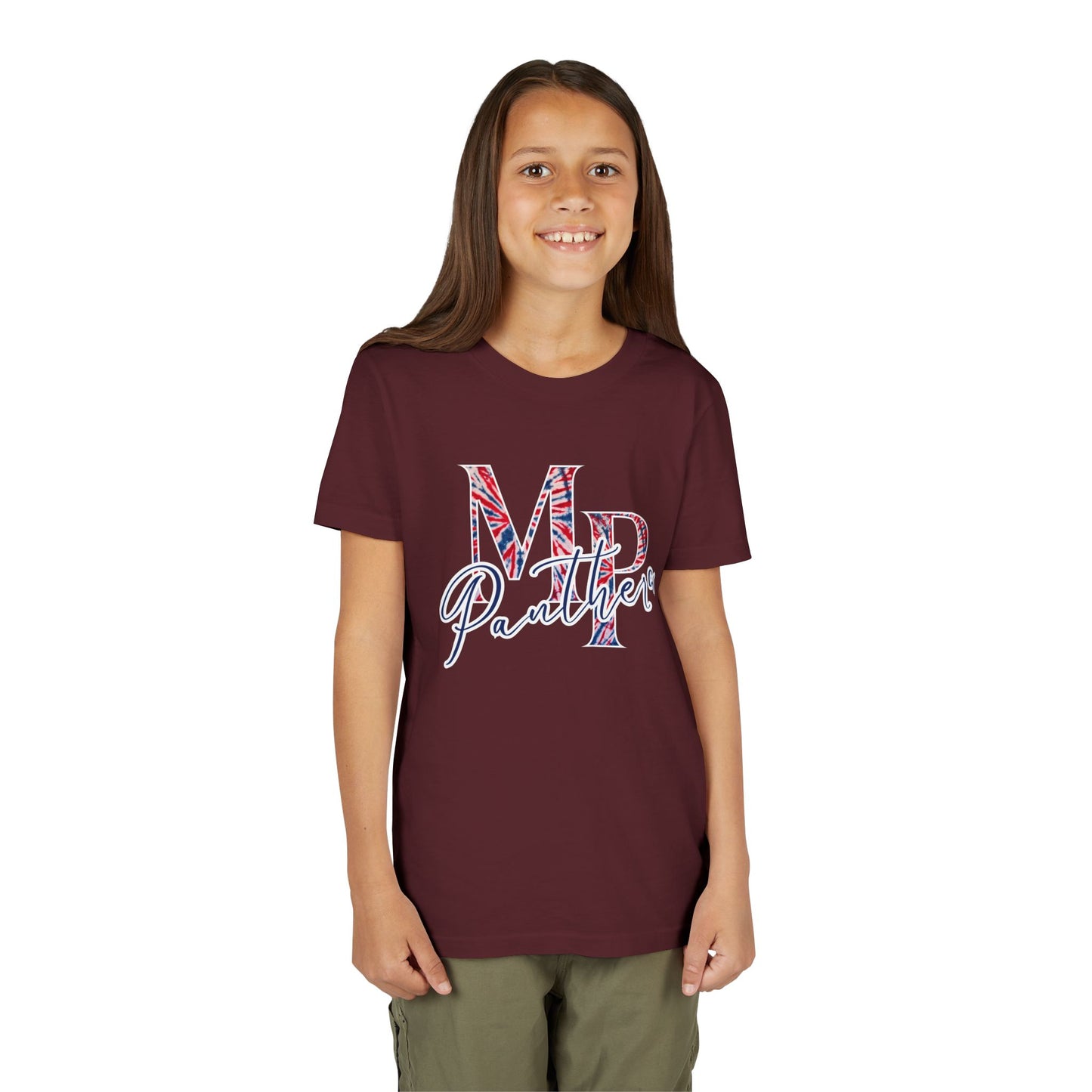 Miller Place Panthers Tie Dye MP- Youth Tee with Panther Print
