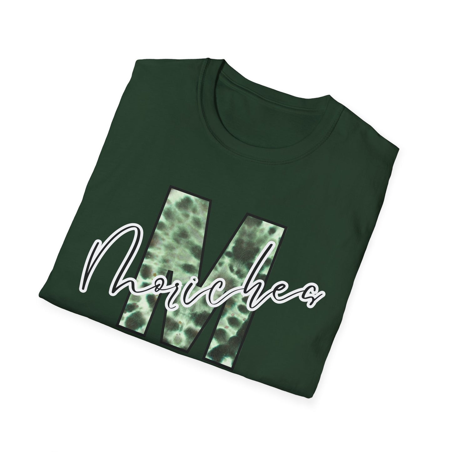 Tie Dye Moriches Stylish Unisex Softstyle T-Shirt with Moriches Design