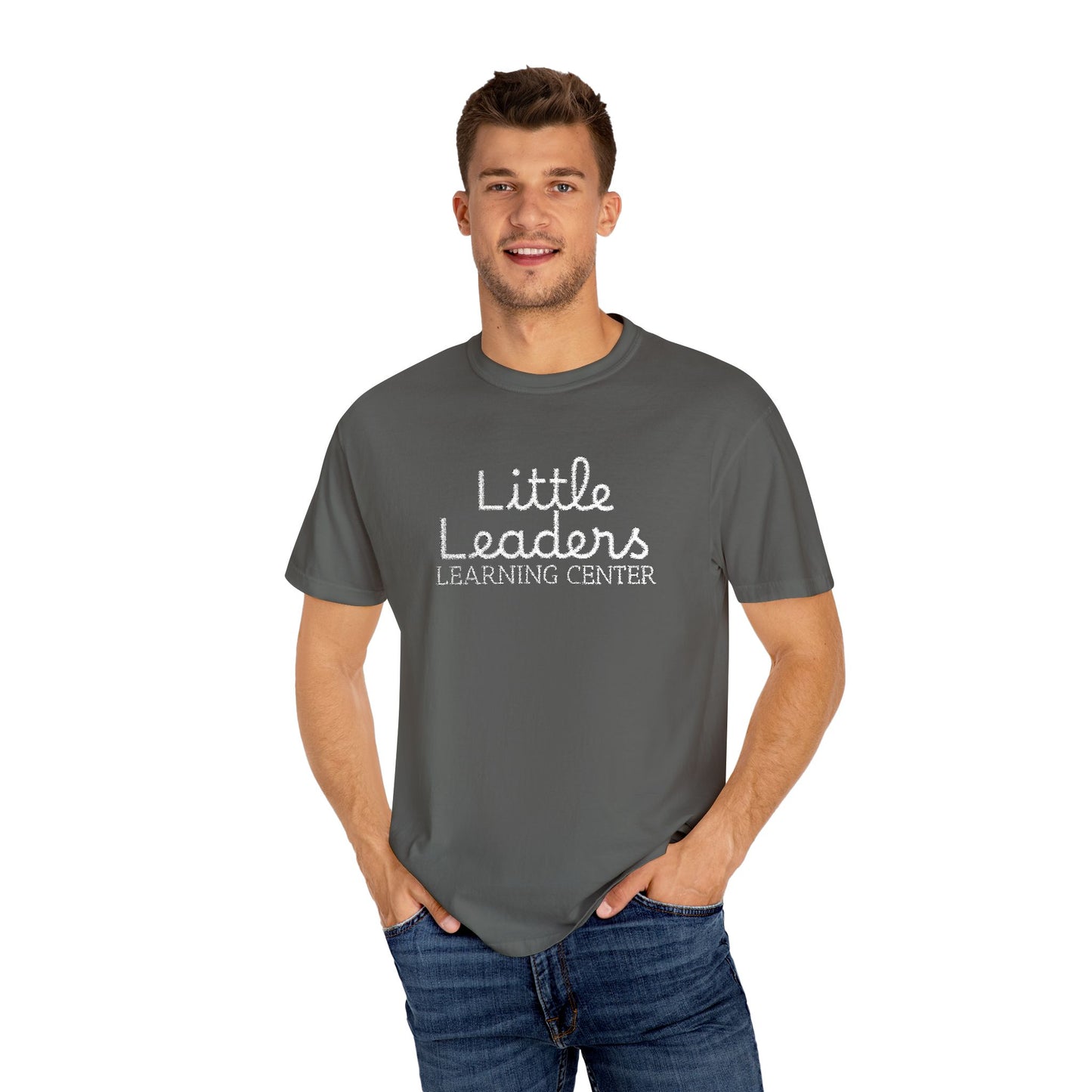 Little Leaders Full Embroidered Unisex Garment-Dyed T-Shirt