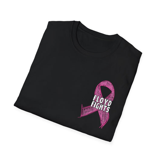 FLOYD FIGHTS Ribbon Breast Cancer Awareness T-Shirt | Softstyle Tee