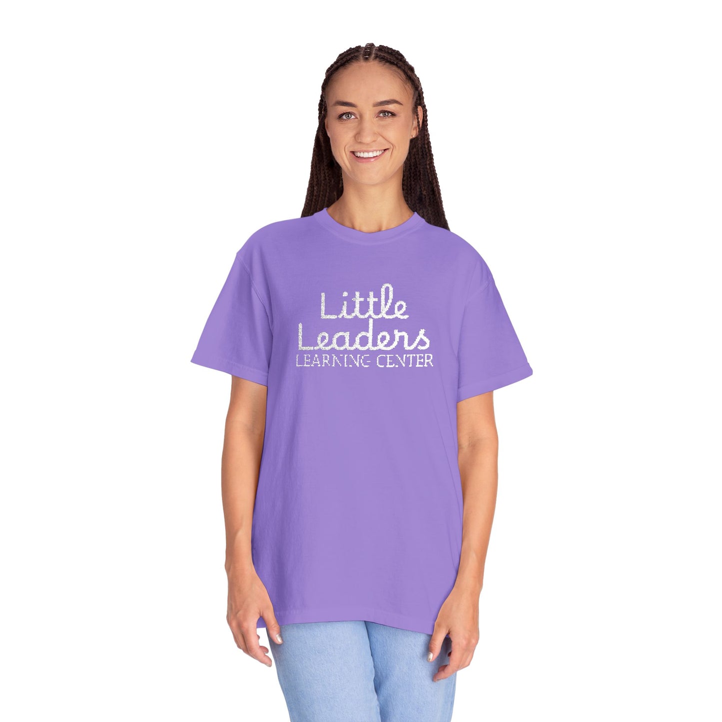 Little Leaders Full Embroidered Unisex Garment-Dyed T-Shirt