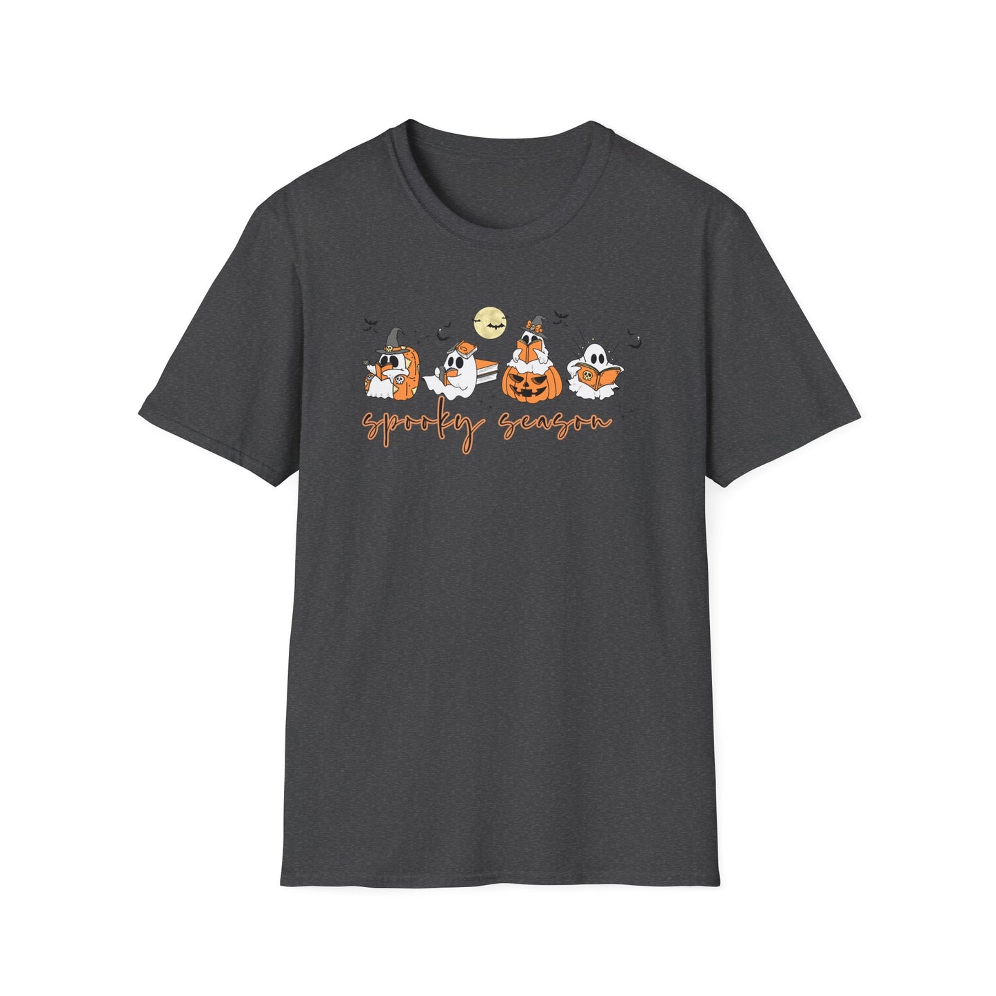 Reading Ghosts- Spooky Season, Unisex Softstyle Tee