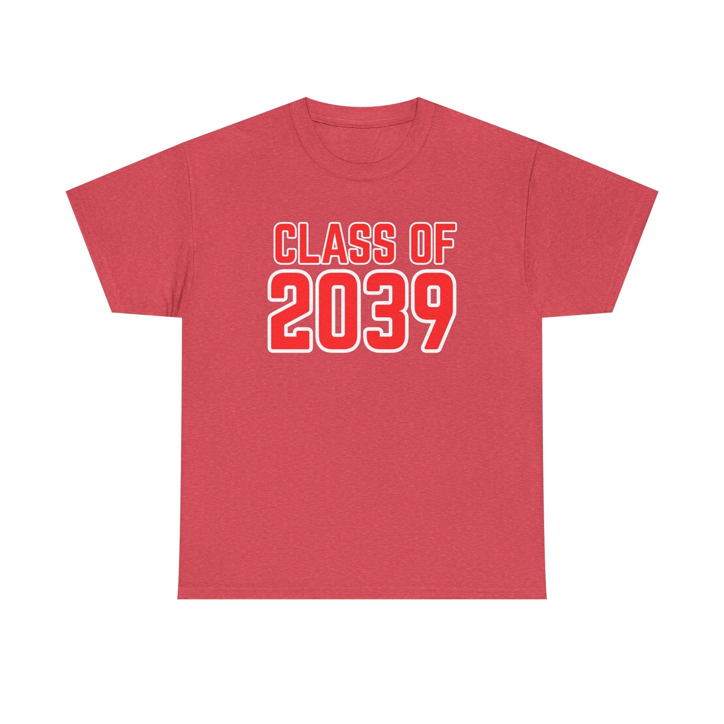 Class of 2039 Unisex Heavy Cotton Tee- Back to School- Grow With Me