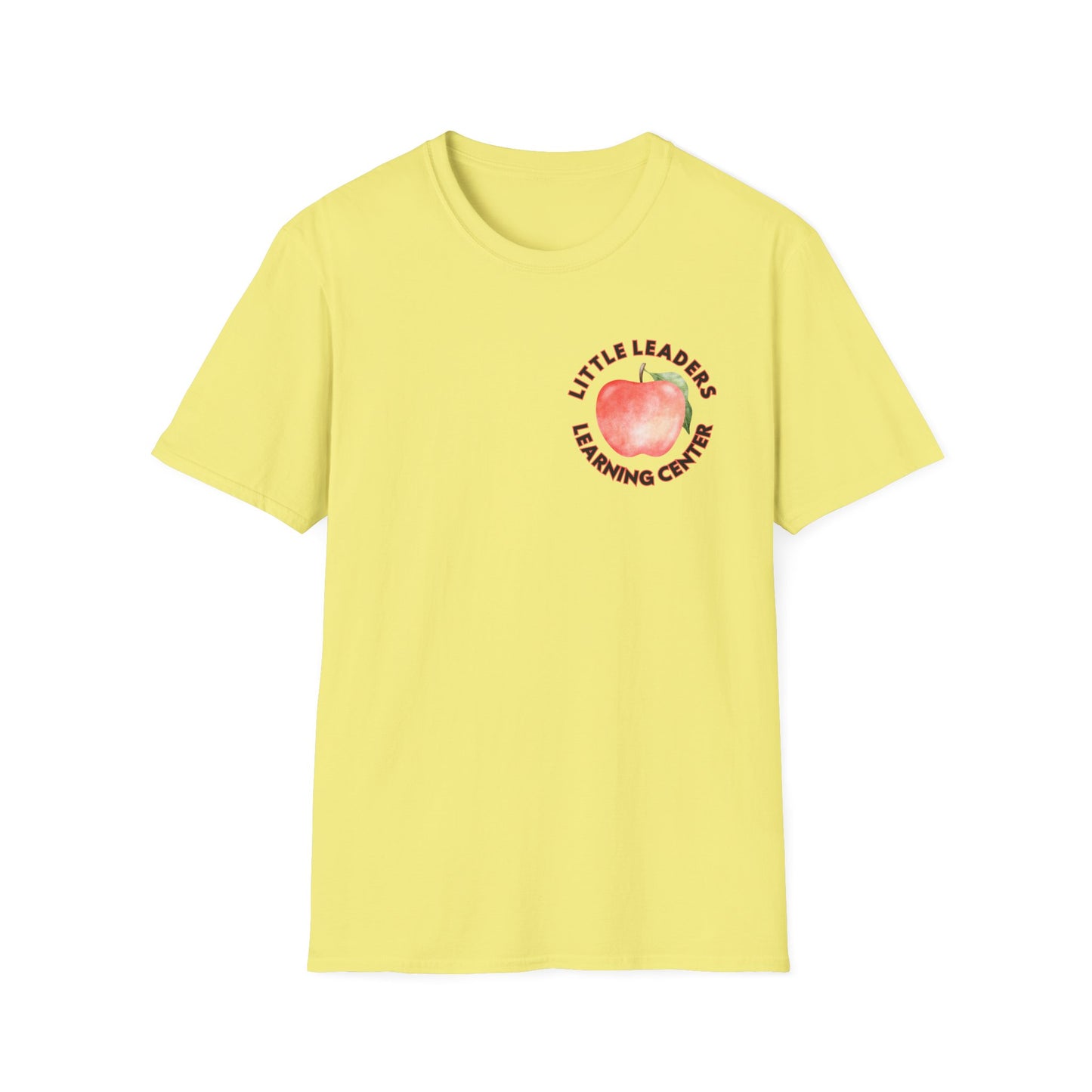 Little Leaders Teacher w/ Apple Design Unisex Softstyle T-Shirt