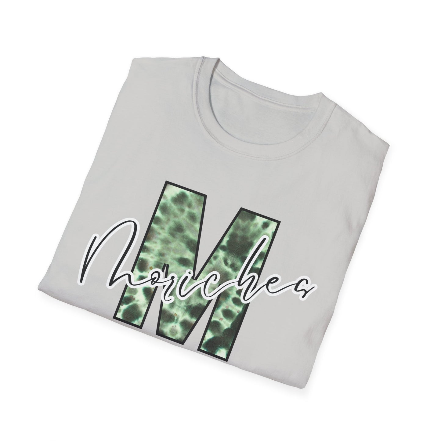 Tie Dye Moriches Stylish Unisex Softstyle T-Shirt with Moriches Design