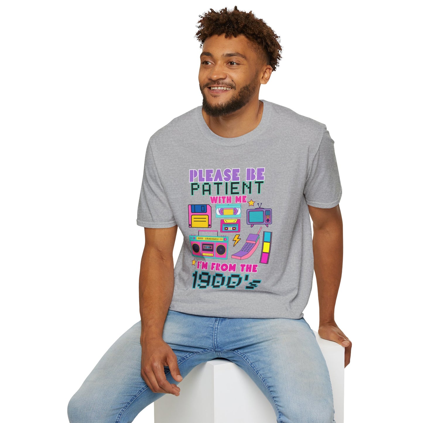 Retro 90's T-Shirt - Please Be Patient, Teacher Vintage- Unisex Graphic Tee