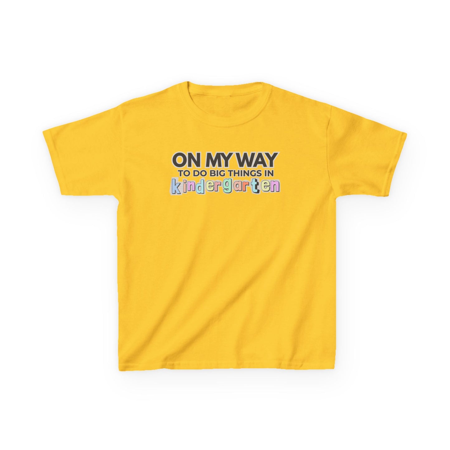 Big Things in Kindergarten- Kids Back to School Shirt