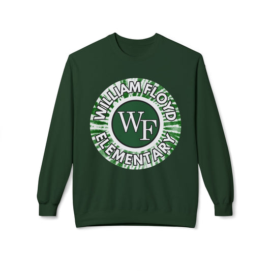 WFE Tie Dye Logo- Fleece Crewneck Sweatshirt