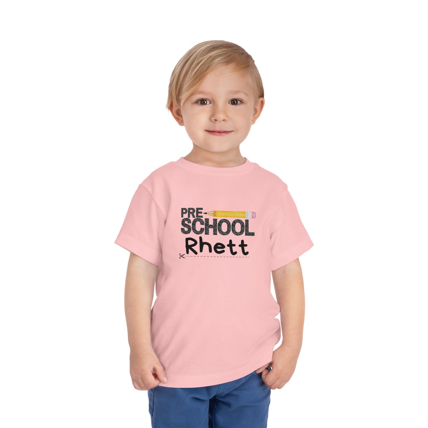 Preschool Boy Toddler Tee- Personalized - Back to School Shirt for Kids