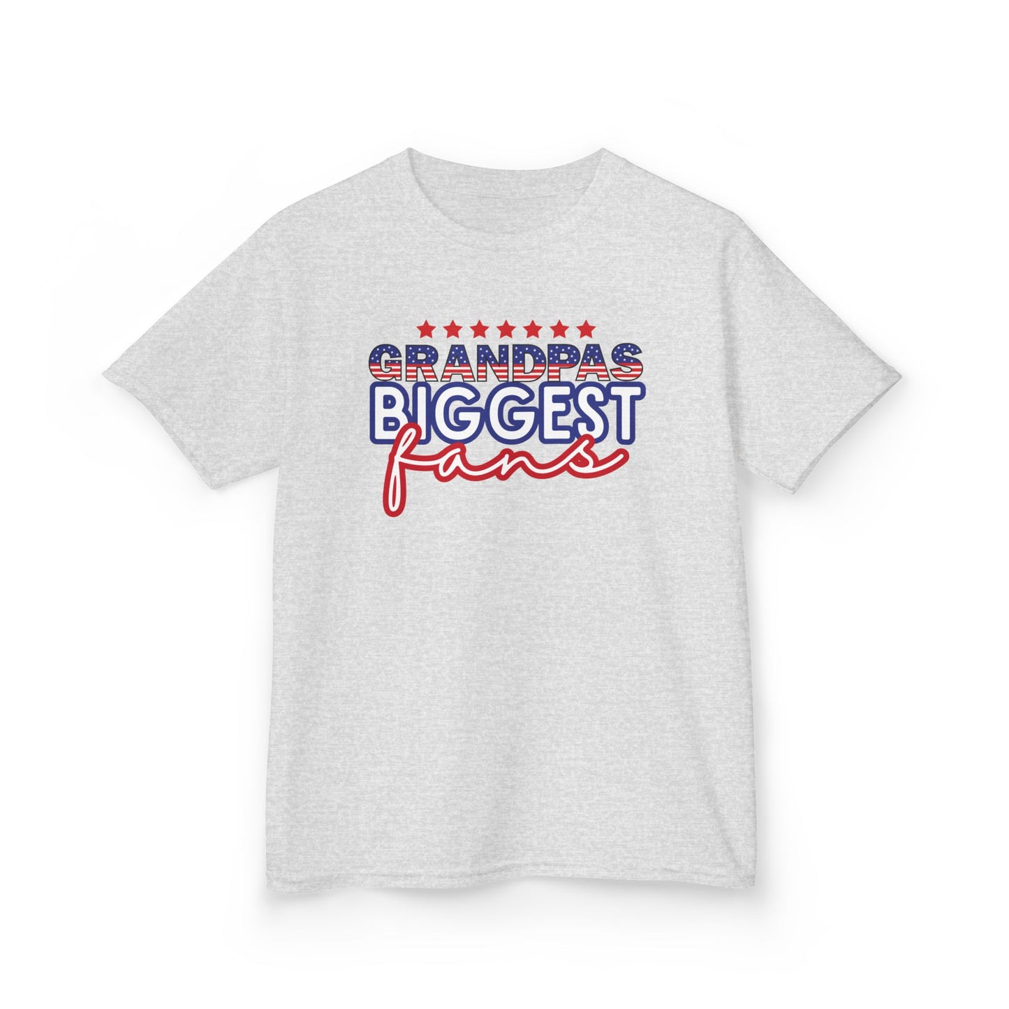 Custom Grandpa's Biggest Fans Kids T-Shirt - Jolly 70 Design, Perfect for Family Gatherings!