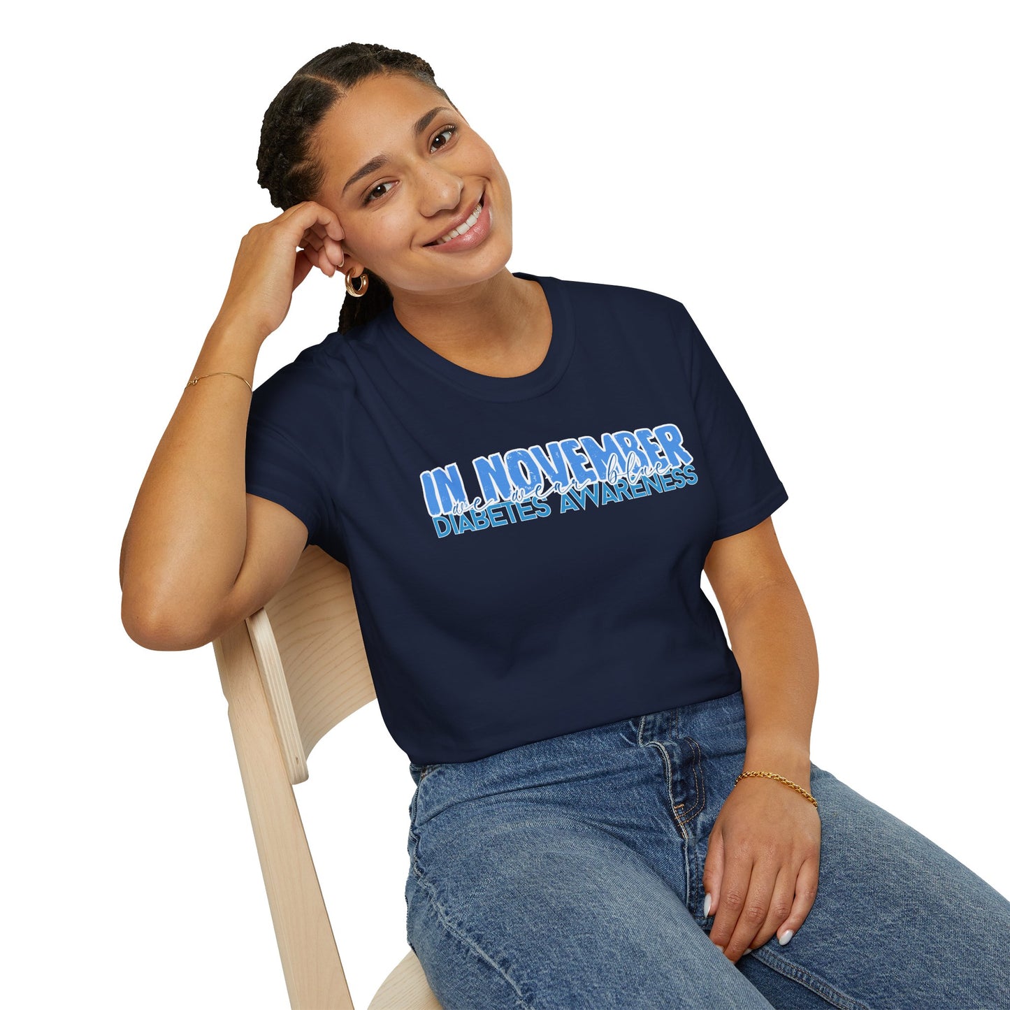 Diabetes Awareness- November- Unisex Softstyle T-Shirt