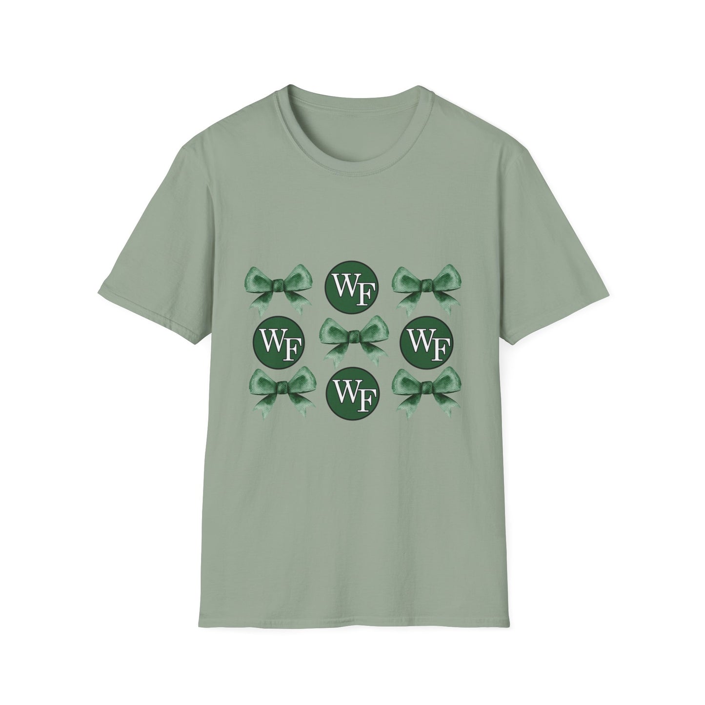 Floyd Strong Logo and Green Bow Unisex Softstyle T-Shirt - Perfect for Celebrations & Events