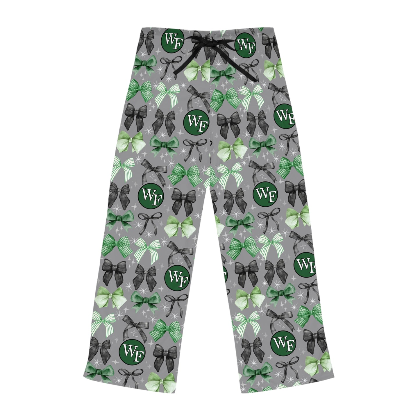 Floyd Strong Green Bow Design Chic Women's Pajama Pants  - Perfect for Cozy Nights and Pajama Days