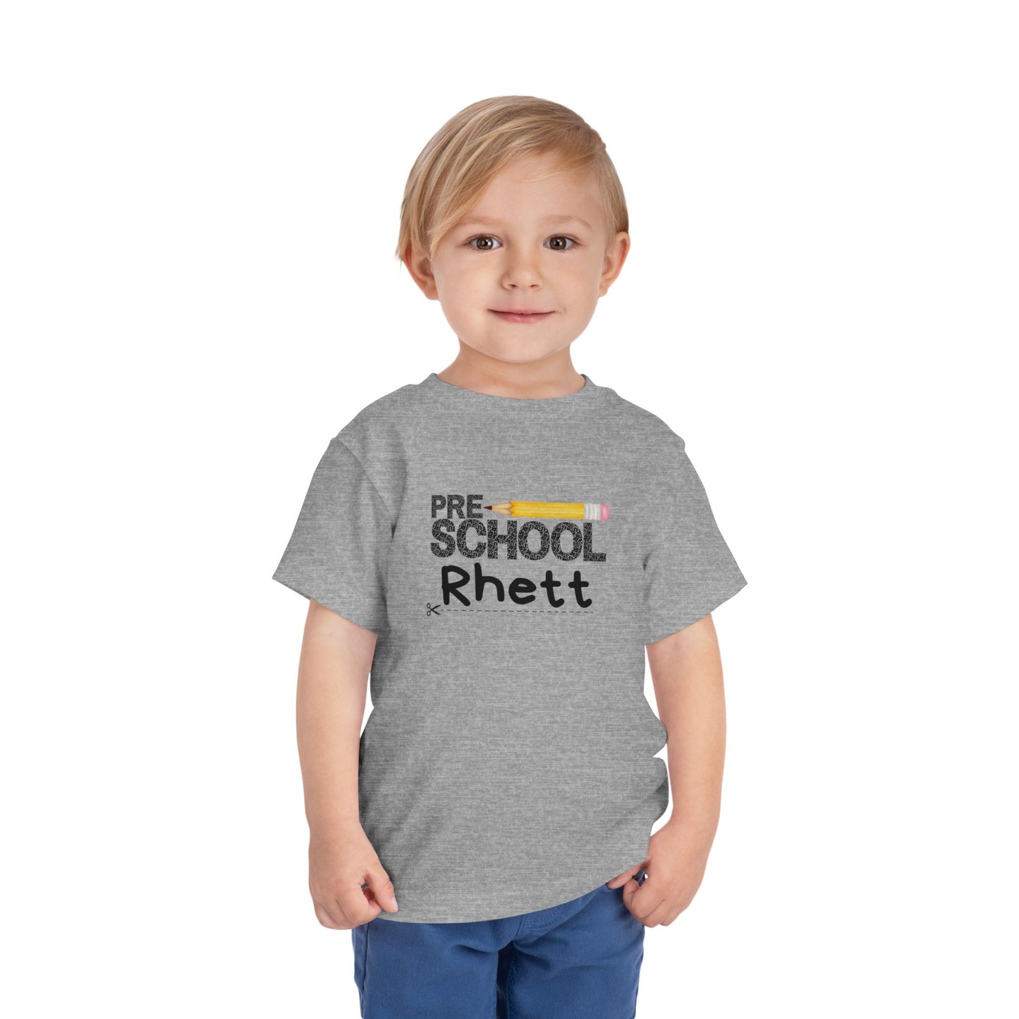 Preschool Boy Toddler Tee- Personalized - Back to School Shirt for Kids