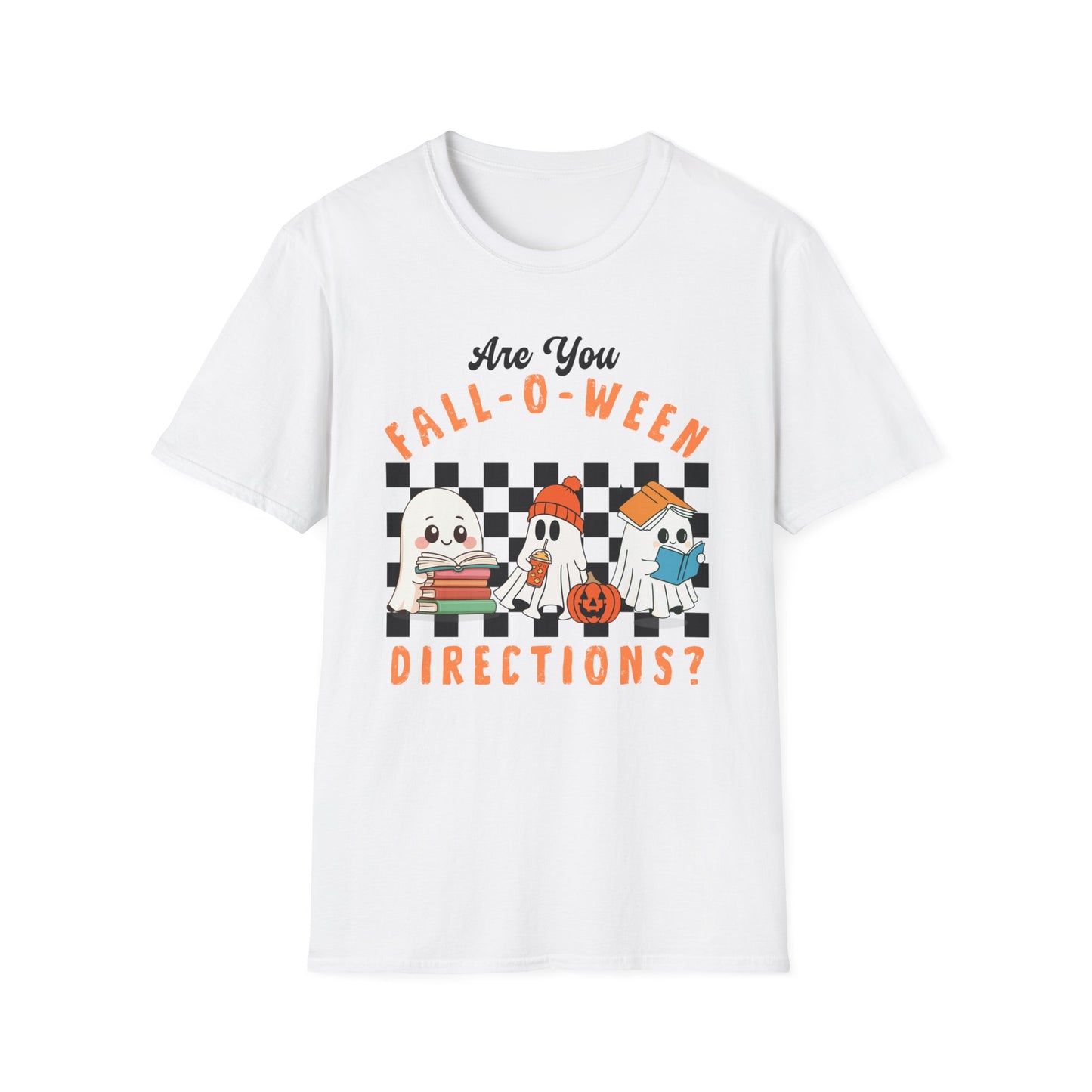 Whimsical Fall-O-Ween Teacher T-Shirt - Holiday- Softstyle Unisex Tee