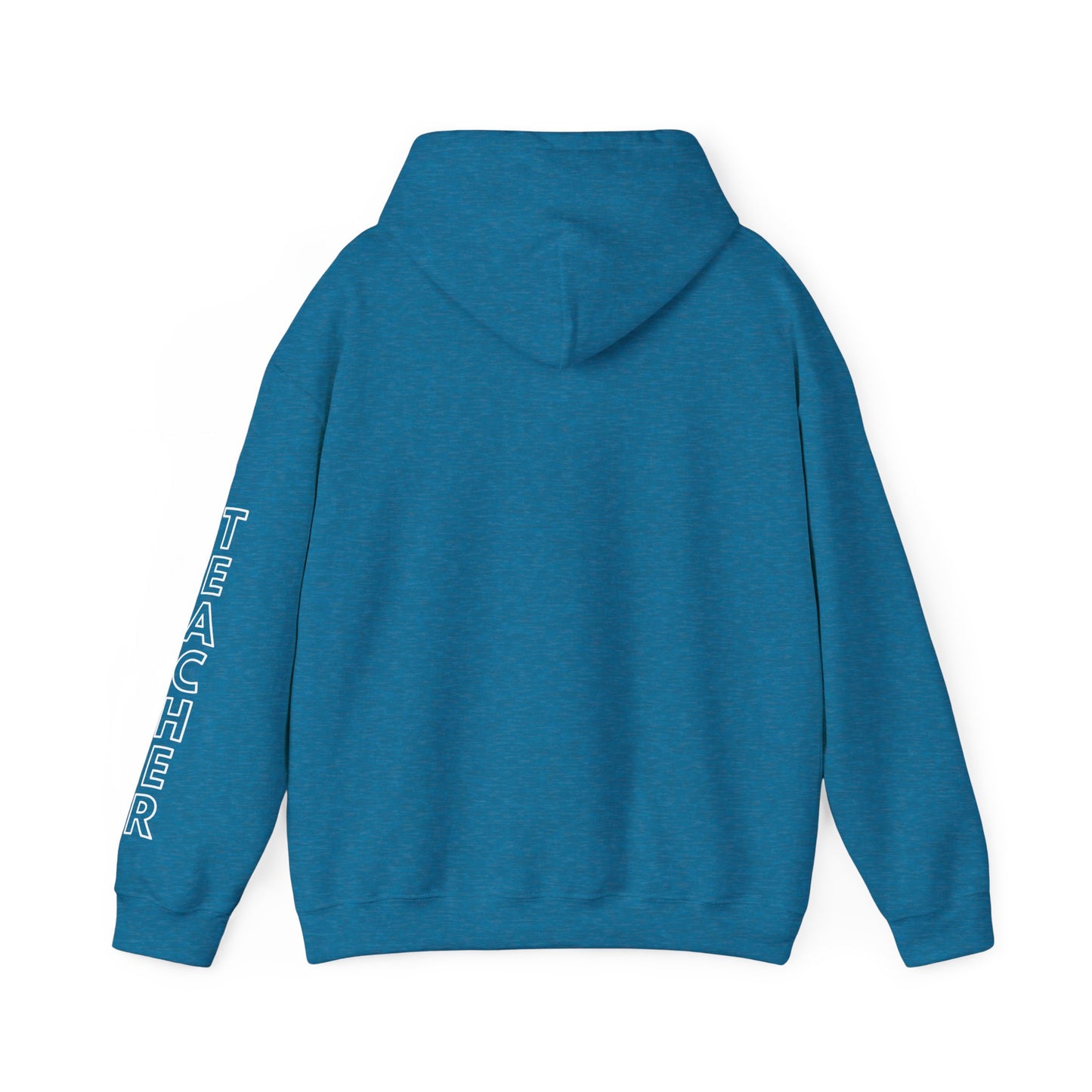 Moriches Teacher Simple Design Hoodie w/ Teacher on Sleeve - Cozy Unisex Sweatshirt