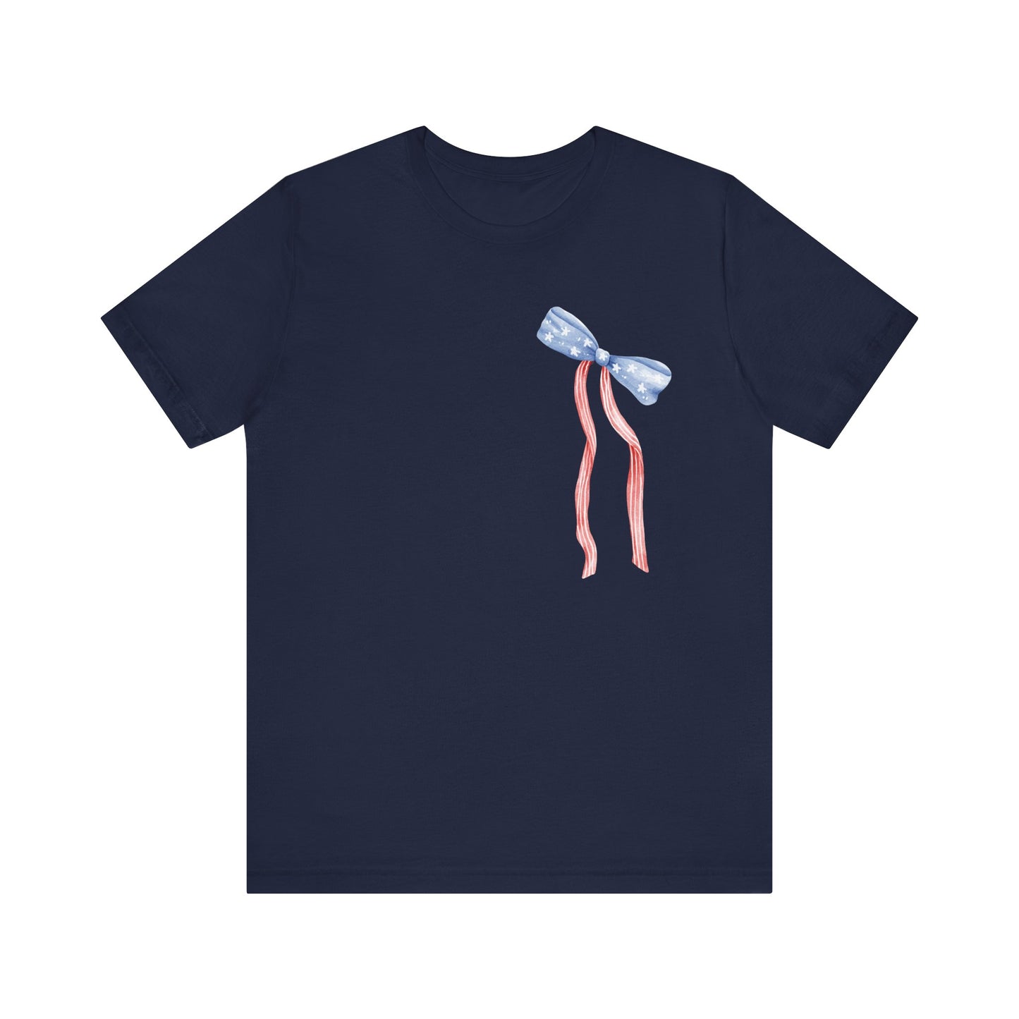 Land of the Free Tee with Bow | Perfect for all of America's Holidays