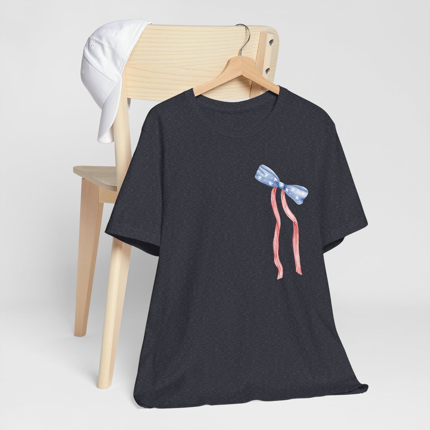 Land of the Free Tee with Bow | Perfect for all of America's Holidays