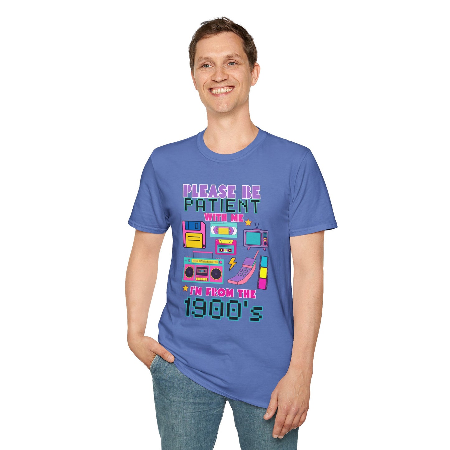 Retro 90's T-Shirt - Please Be Patient, Teacher Vintage- Unisex Graphic Tee