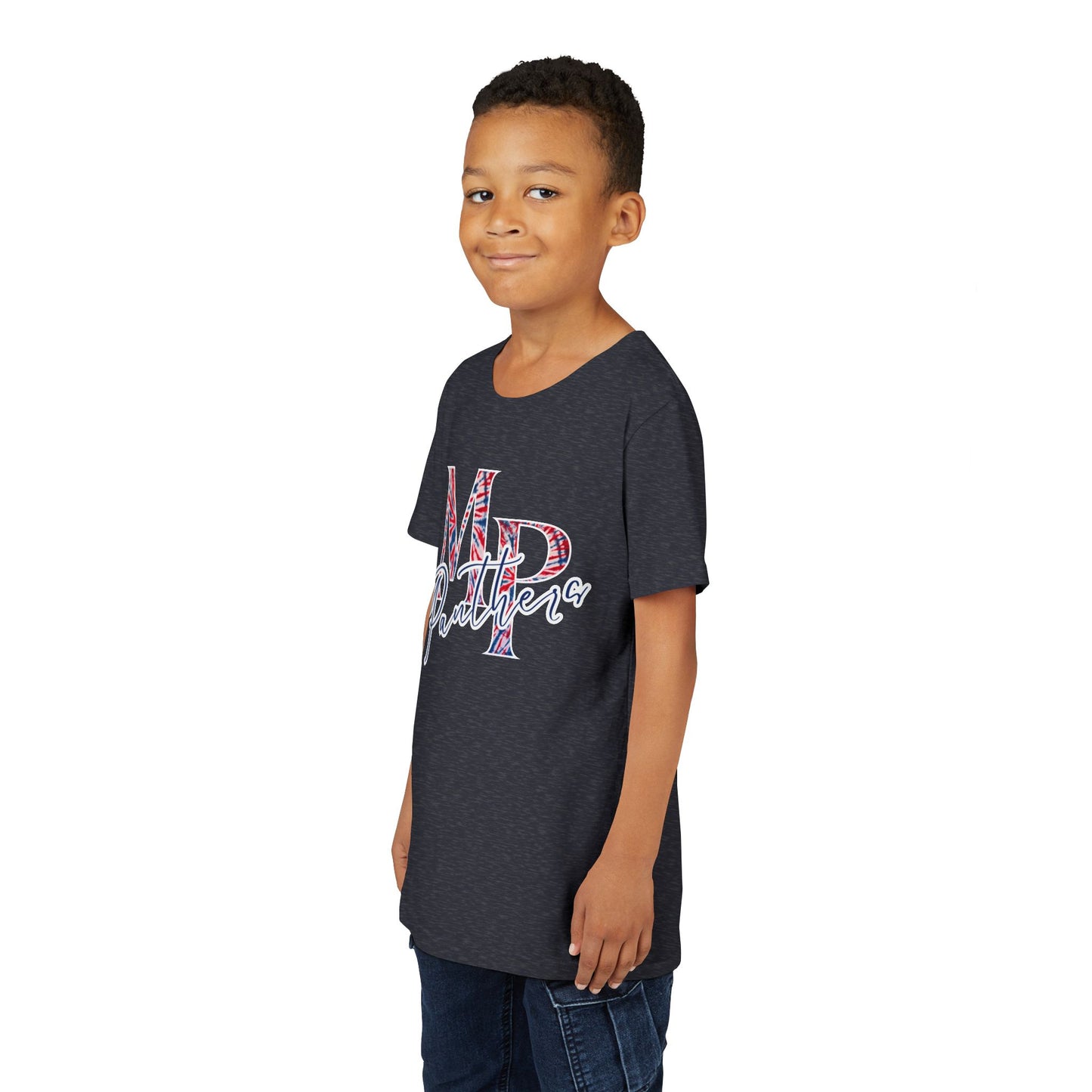Miller Place Panthers Tie Dye MP- Youth Tee with Panther Print