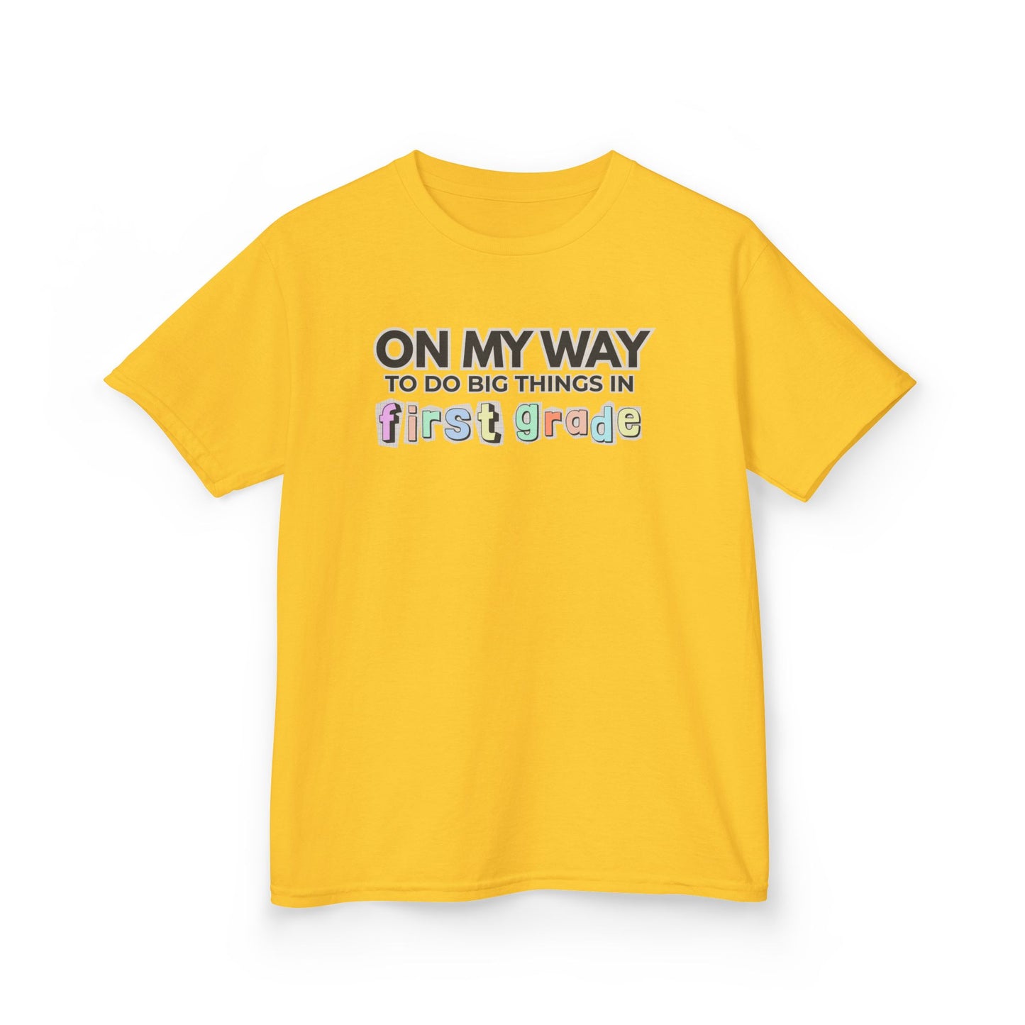 Big Things in 1st Grade- Kids Back to School Shirt