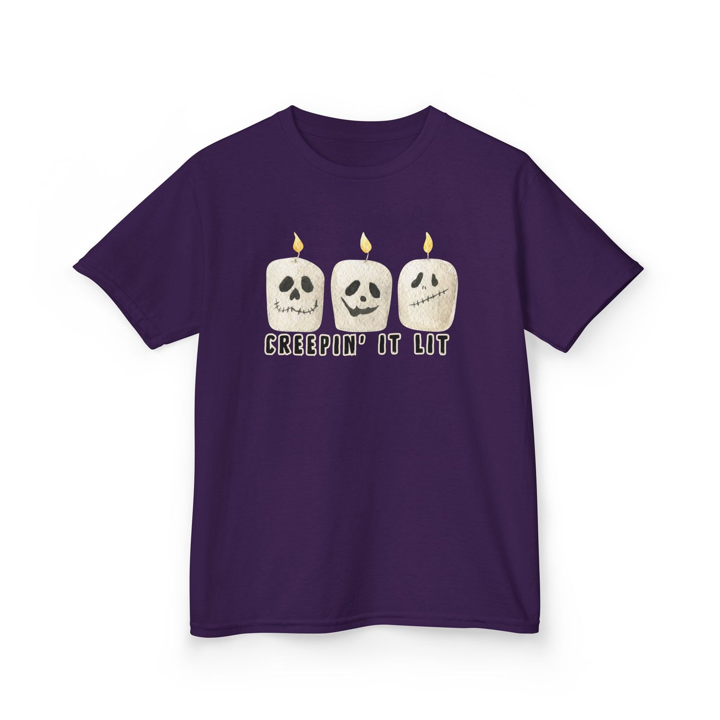 Creepin' It Lit Kids Tee, Halloween Shirt for Kids