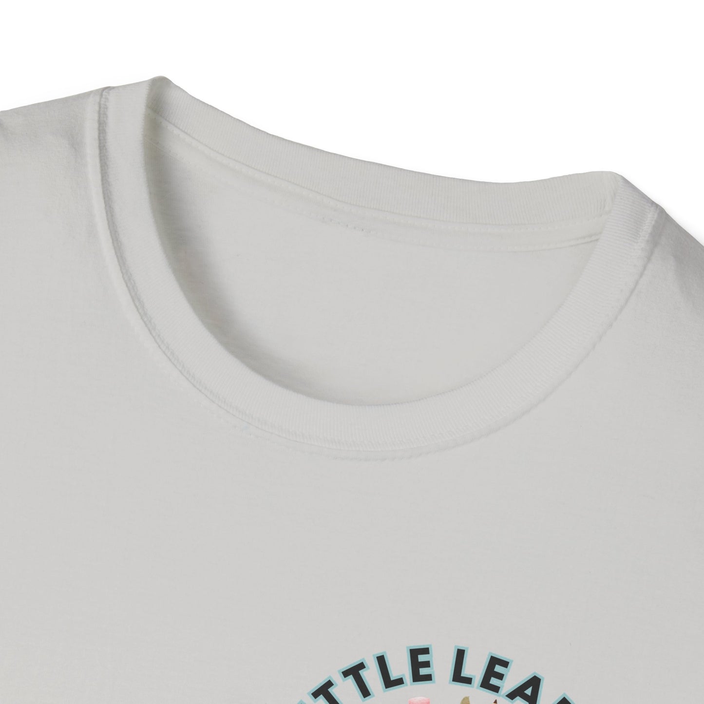 Little Leaders Teacher w/ Backpack Design Unisex Softstyle T-Shirt