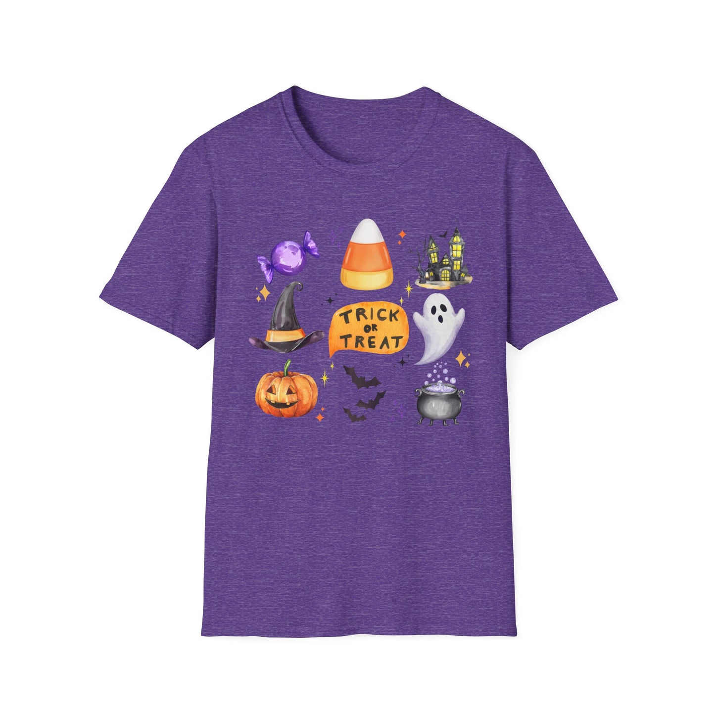 Halloween- Trick or Treat Themed T-Shirt- Unisex Softstlye