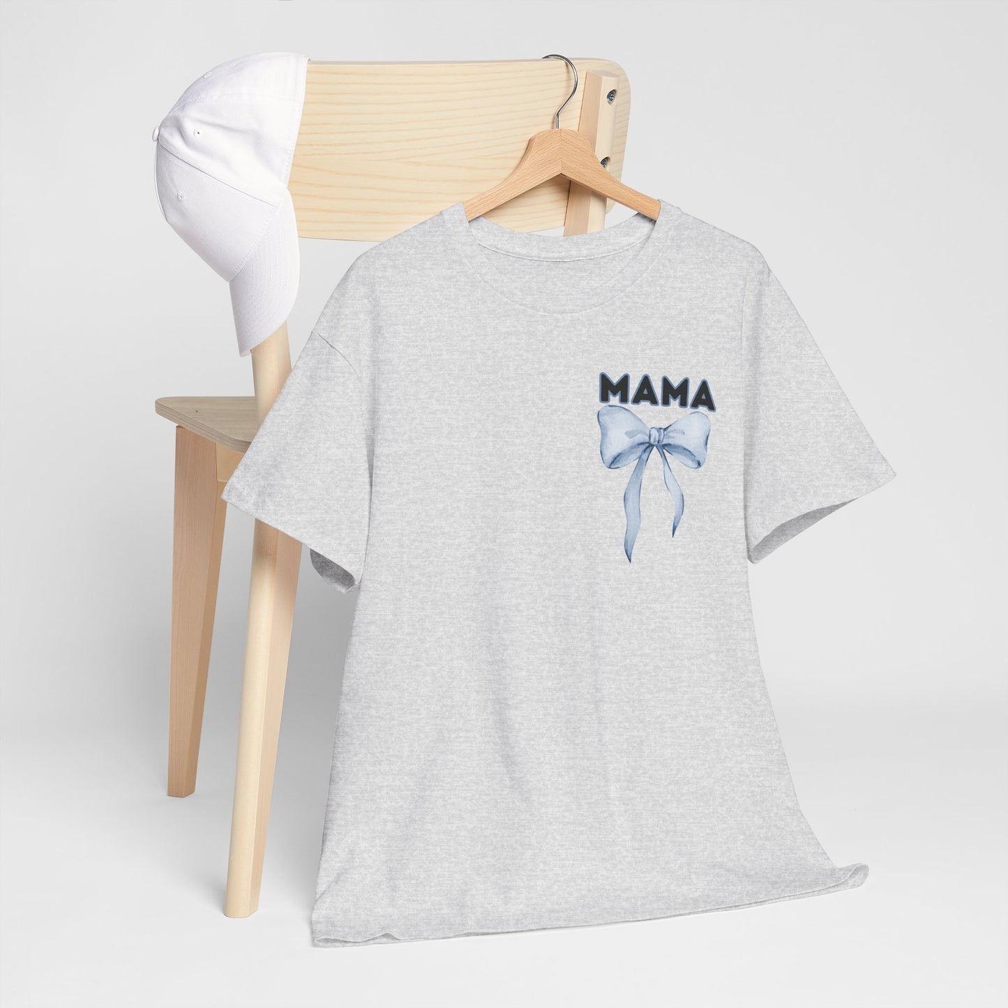 Mama Blue Bow Unisex Heavy Cotton Tee - All Day Everyday
