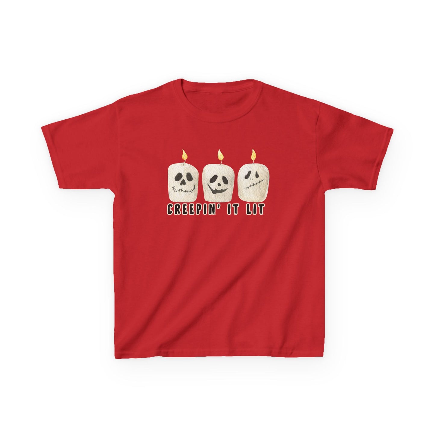 Creepin' It Lit Kids Tee, Halloween Shirt for Kids