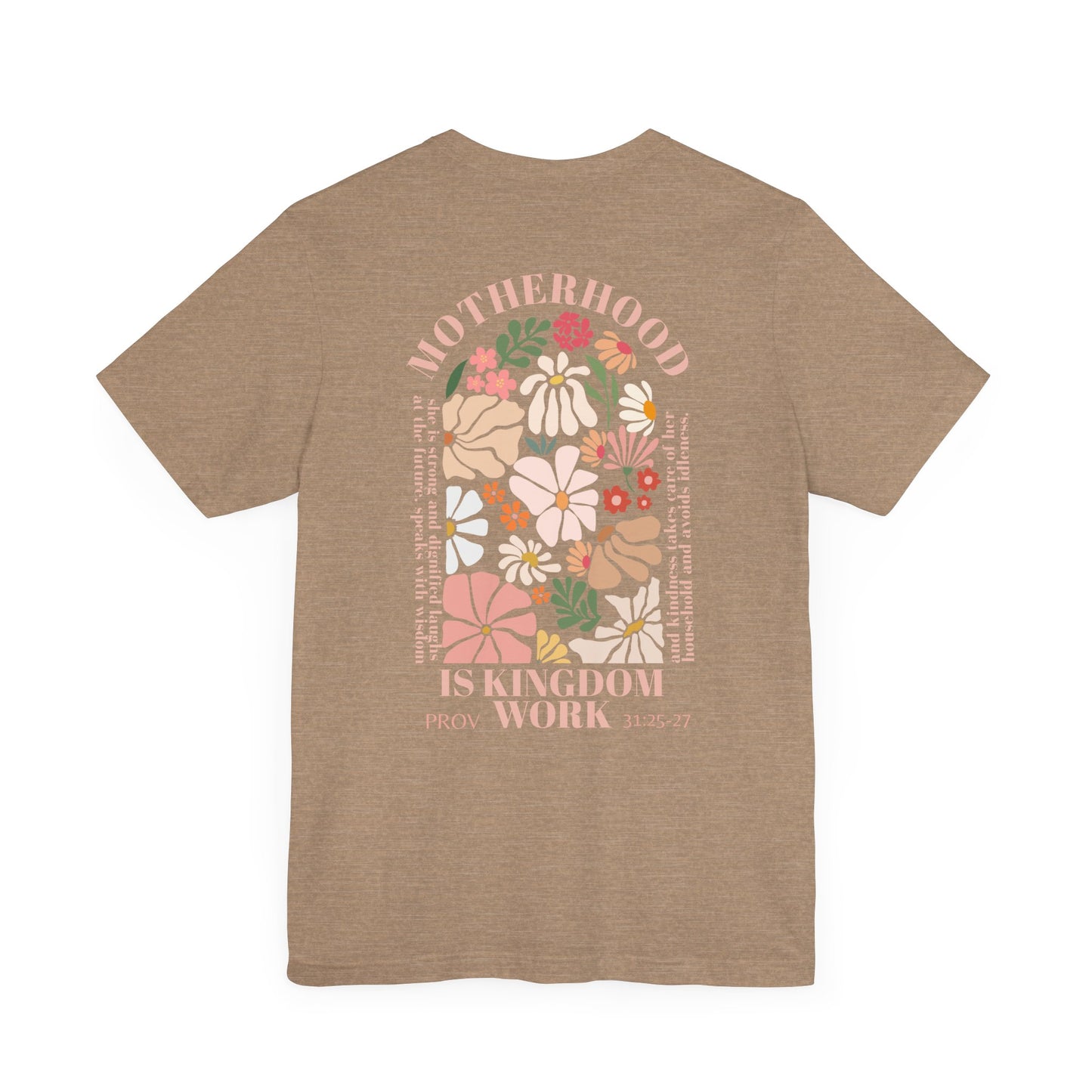 Inspirational Motherhood Graphic Tee – Comfortable Unisex Jersey Short Sleeve Shirt