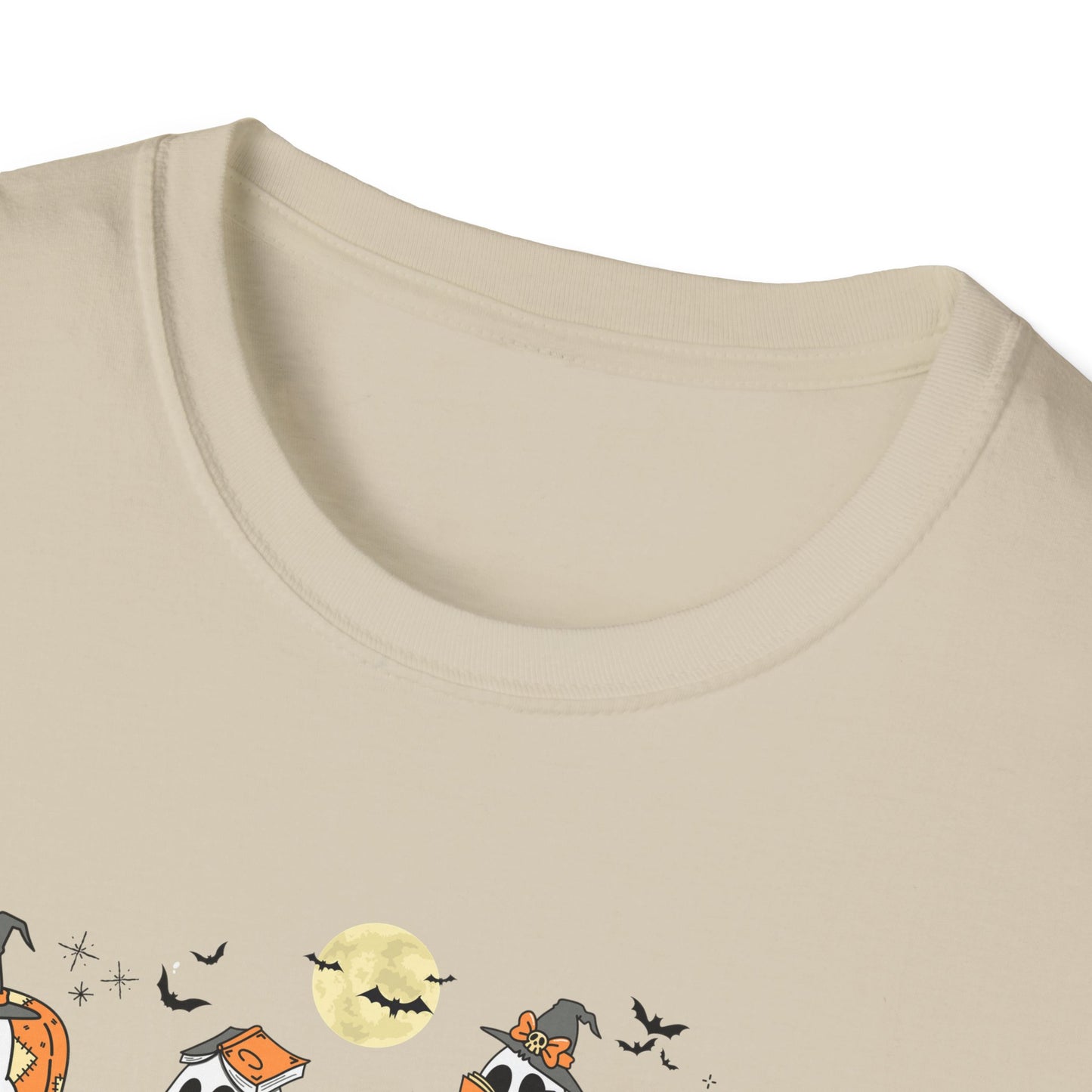 Reading Ghosts- Spooky Season, Unisex Softstyle Tee