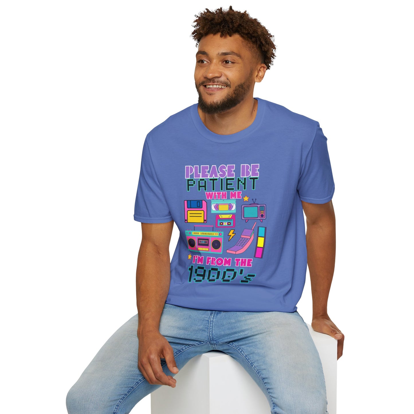 Retro 90's T-Shirt - Please Be Patient, Teacher Vintage- Unisex Graphic Tee