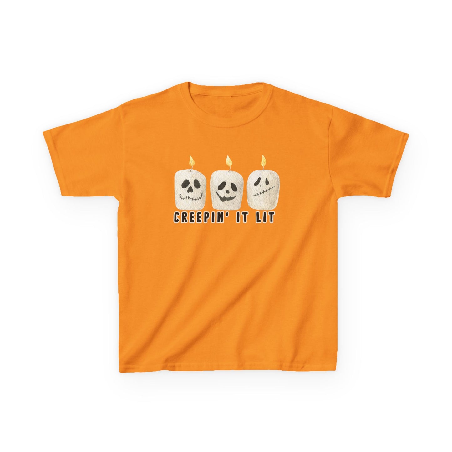 Creepin' It Lit Kids Tee, Halloween Shirt for Kids